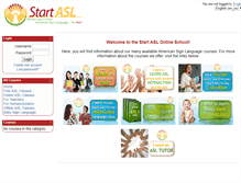 Tablet Screenshot of central.start-american-sign-language.com